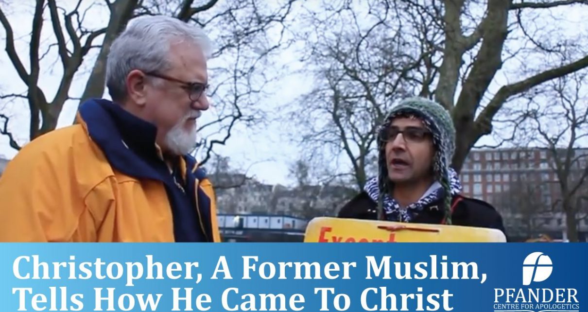 Christopher, a former Muslim, tells how he came to Christ